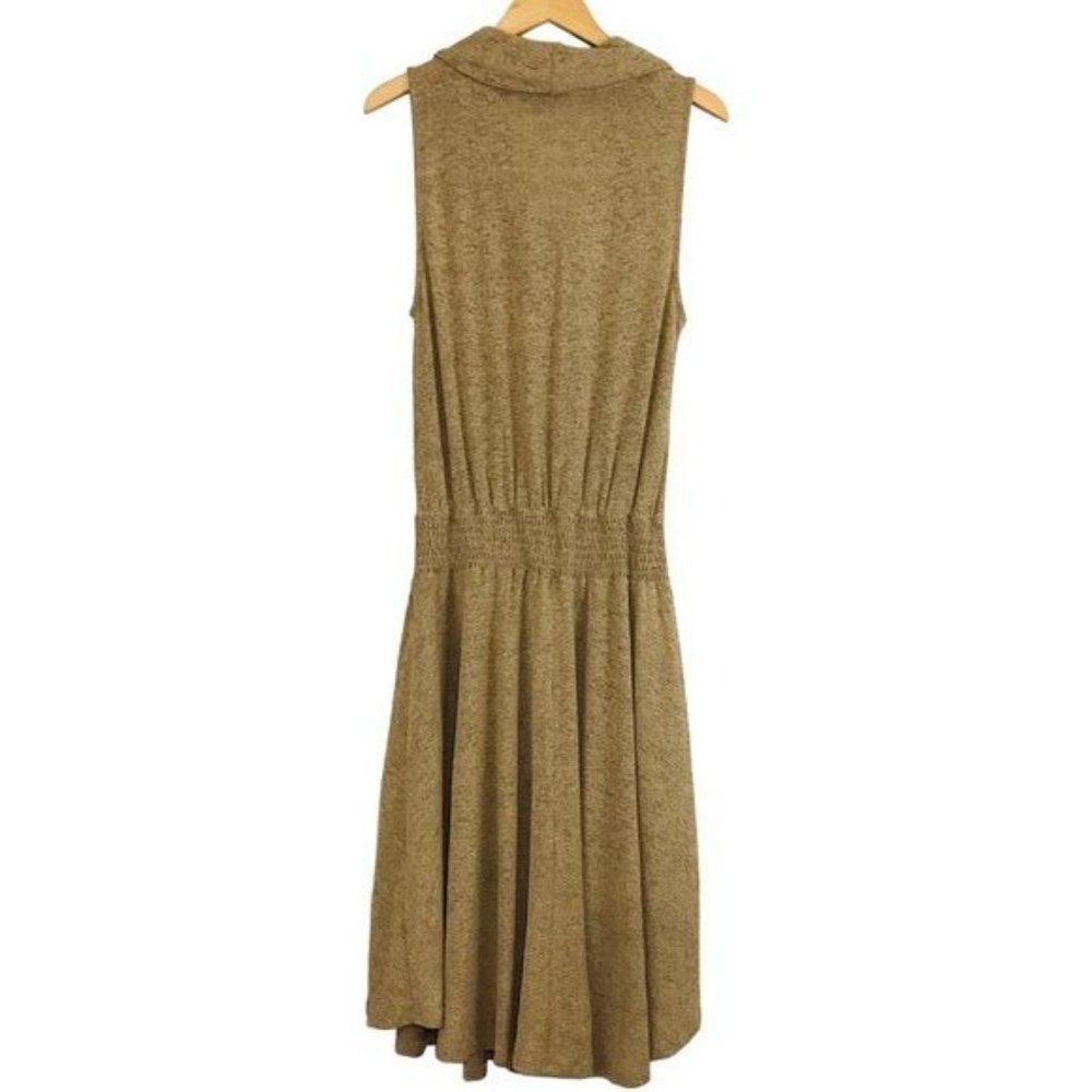 Soft Surroundings Kerry Knit Cowl Neck Midi Dress Oatmeal Size M - Picture 4 of 9